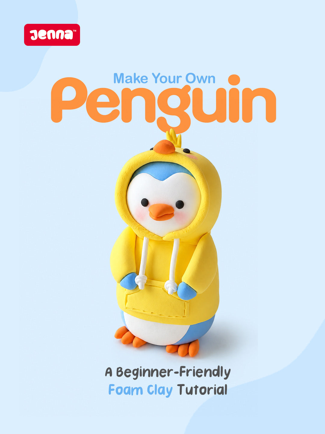 How to Make a Cute Penguin with Foam Clay – Step-by-Step DIY Tutorial