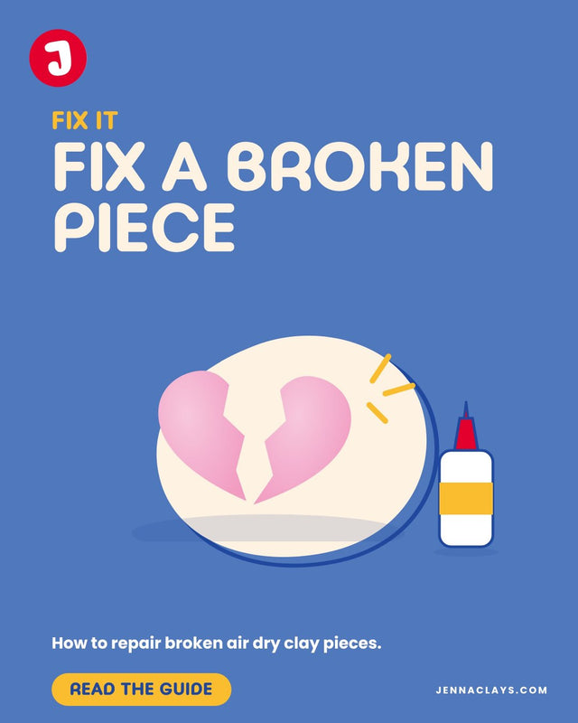 How to Repair Broken Air Dry Clay Pieces
