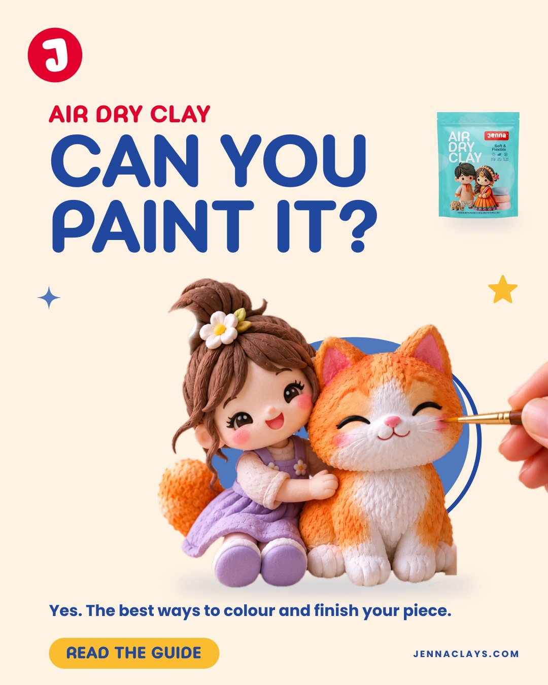 Can You Paint Air Dry Clay? Yes. Here's How
