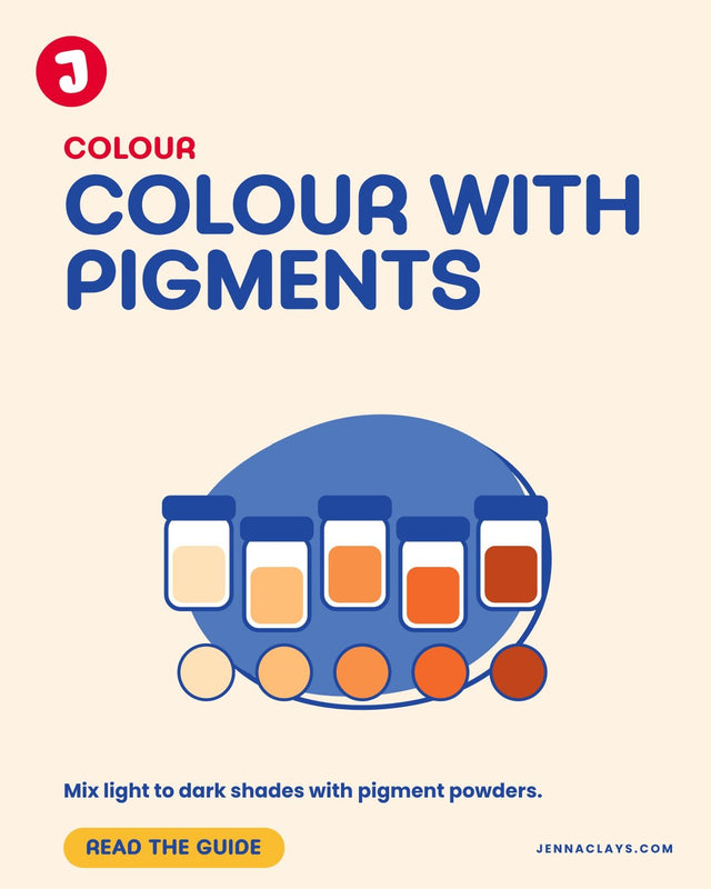 How to Colour Air Dry Clay with Pigment Powders