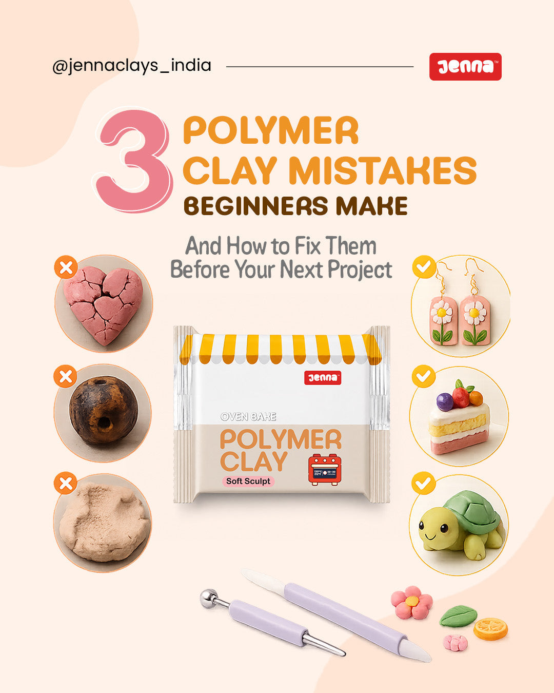 3 Polymer Clay Mistakes Beginners Make (And Why Your First Project Probably Failed)