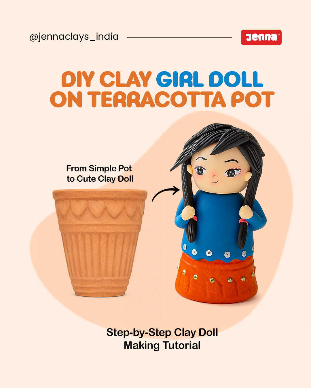 How to Paint Air Dry Clay in India – DIY Clay Pot Decoration Ideas with Clay Tools &amp; Accessories