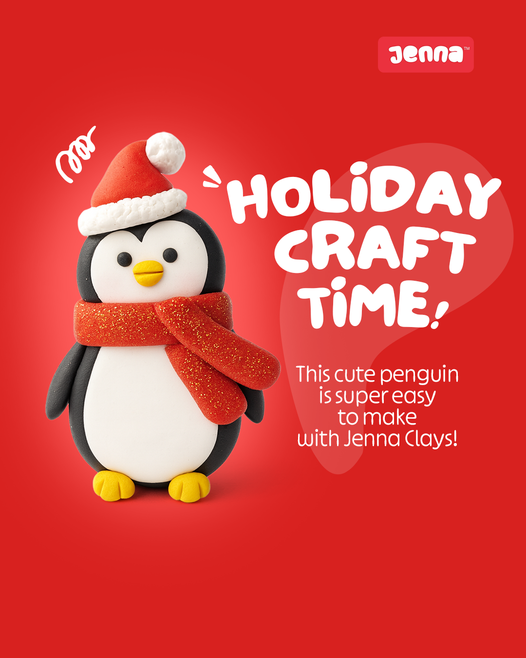 How to Make a Cute Christmas Penguin with Air-Dry Clay — Step-by-Step Guide (Beginner Friendly!)