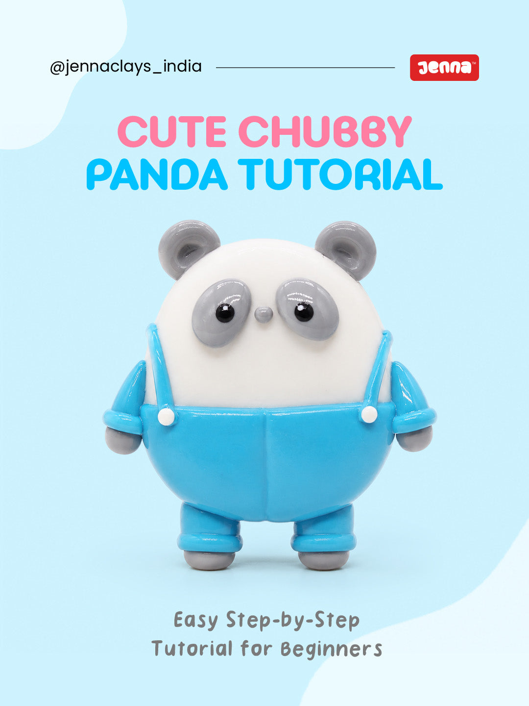 How to Make a Cute Chubby Panda with Polymer Clay – Step-by-Step Beginner Tutorial