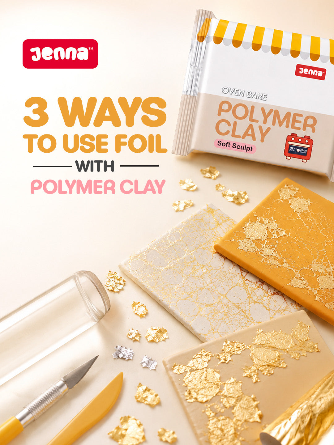 3 Creative Ways to Use Foil with Polymer Clay: Easy Techniques for Beginners