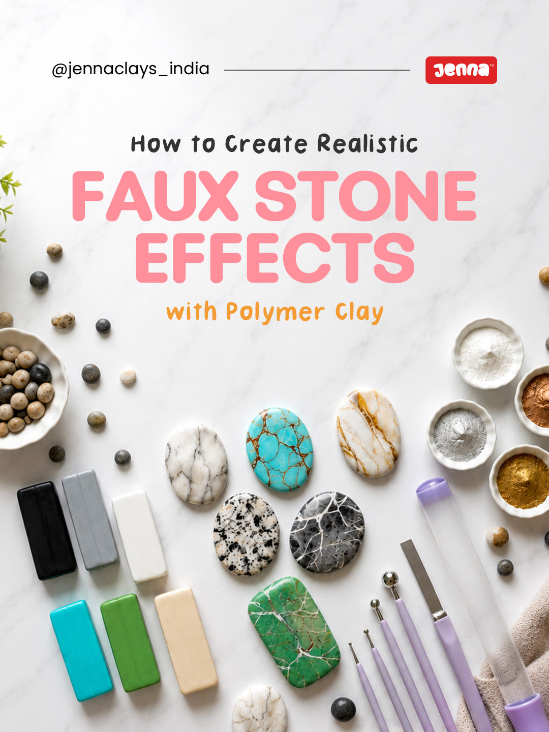 Faux Stone Polymer Clay: The Complete Guide to Realistic Marble, Granite &amp; Gemstone Effects