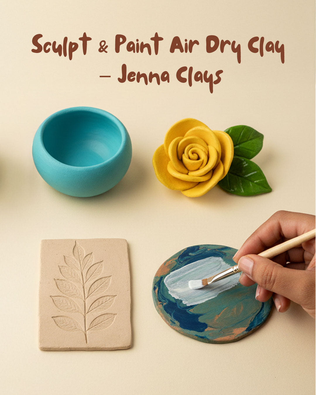 Sculpt & Paint Air Dry Clay – Complete Beginner Guide (Jenna Clays)