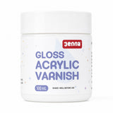 Jenna Varnish 100ml – Gloss | All-Weather Protection & Durable High-Gloss Finish | Non-Yellowing Artist’s Varnish for Acrylic & Oil Paintings and Air dry clays