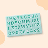 Mini Classic Alphabet & Number Silicone Mould