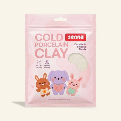 Jenna Cold Porcelain Clay | Air-Dry Modelling Clay for Flowers, Figurines & Jewelry