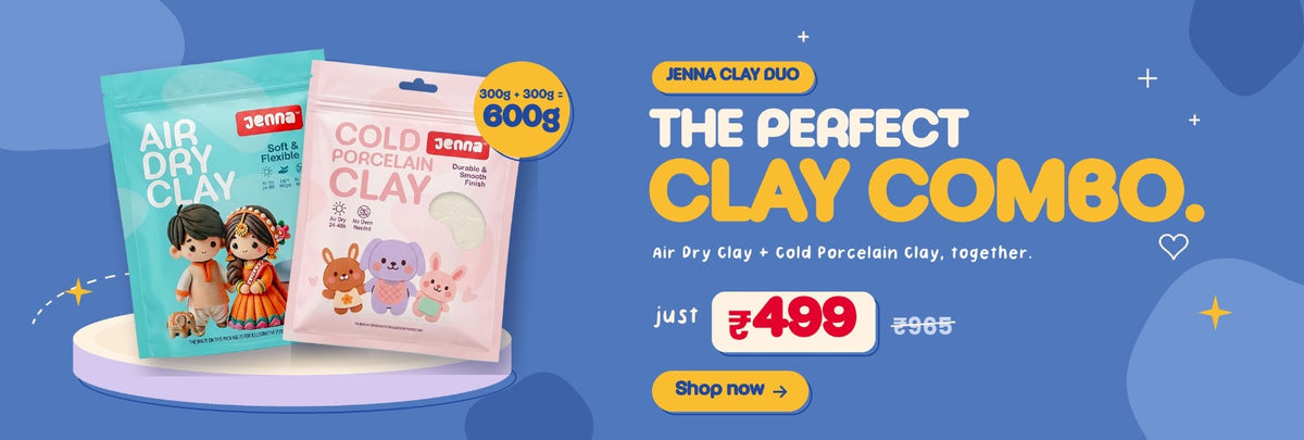 Jenna Clay Duo – Air Dry Clay and Cold Porcelain Clay